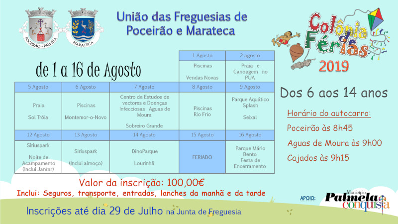 Inscrições na Colónia de Férias